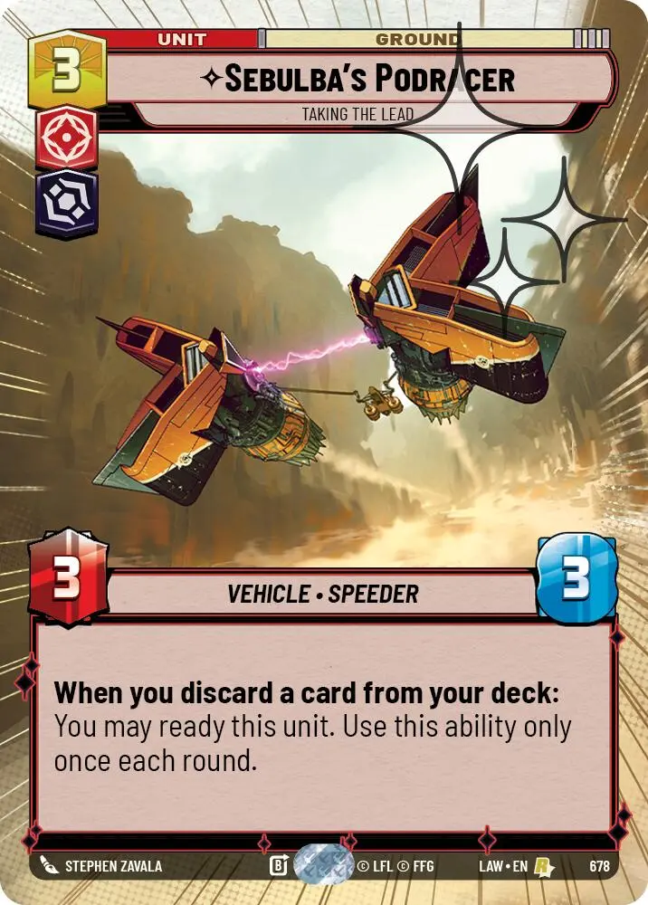 Sebulba's Podracer - Taking The Lead (678) (Hyperspace Foil) (678) [A Lawless Time] 1