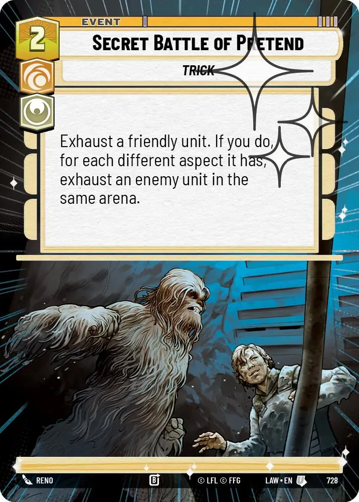 Secret Battle Of Pretend (728) (Hyperspace Foil) (728) [A Lawless Time] 1