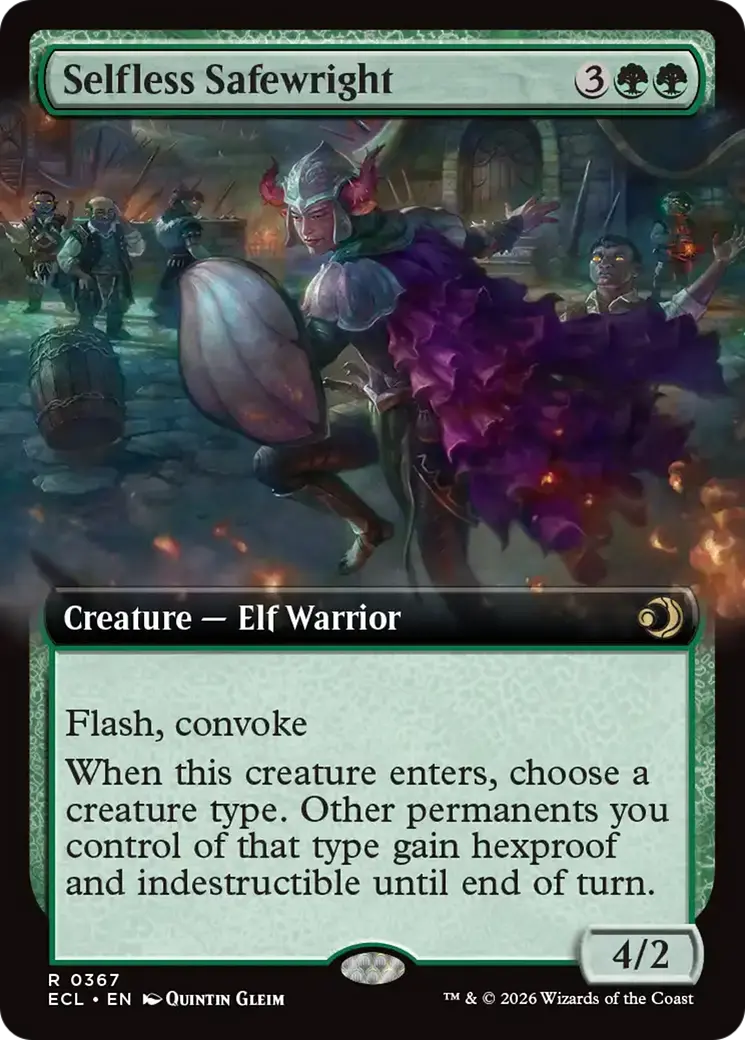 Selfless Safewright (Extended Art) [Lorwyn Eclipsed] 1
