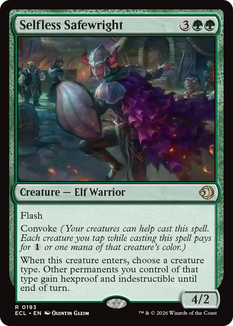 Selfless Safewright [Lorwyn Eclipsed] 1