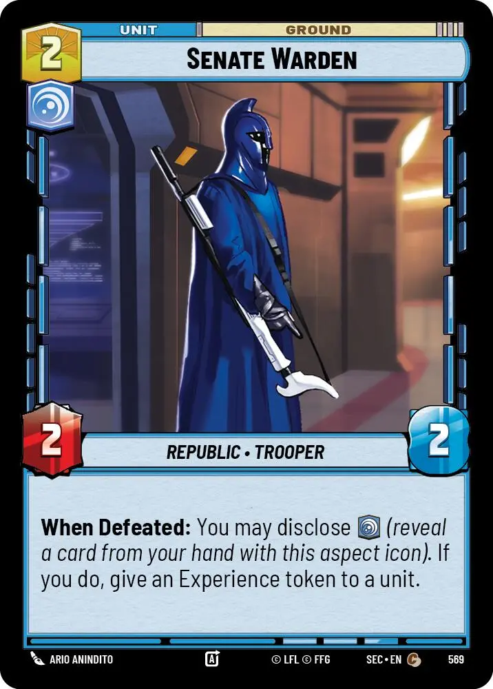 Senate Warden (569) (Foil) (569) [Secrets Of Power] 1
