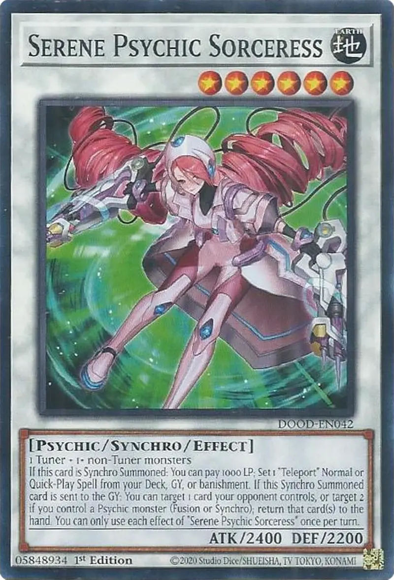 Serene Psychic Sorceress [Dood-En042] Common 1