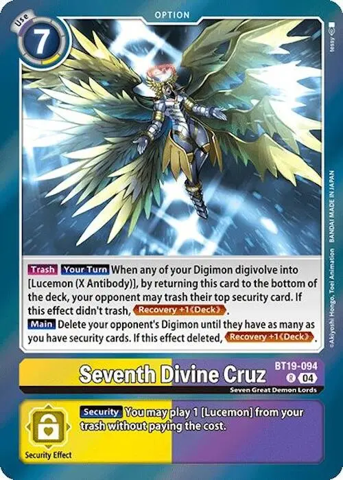 Seventh Divine Cruz [Bt19-094] [Release Special Booster Ver.2.0] 1
