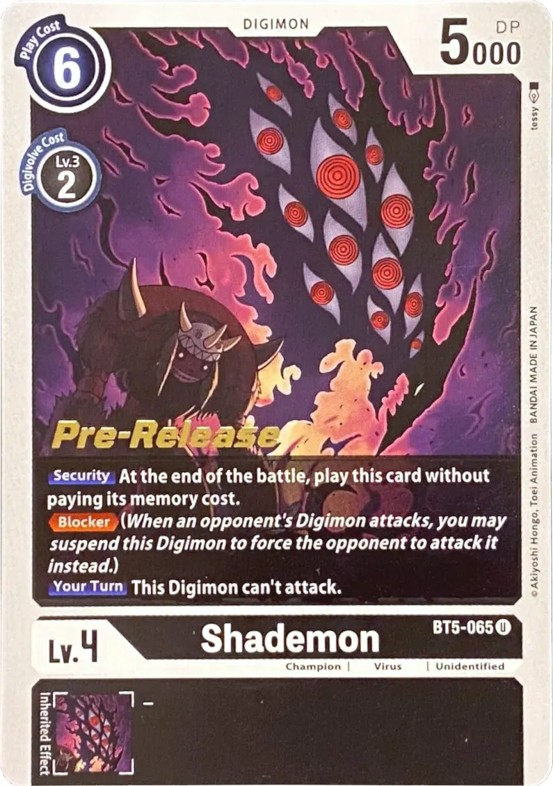 Shademon [Bt5-065] [Battle Of Omni Pre-Release Promos] 1