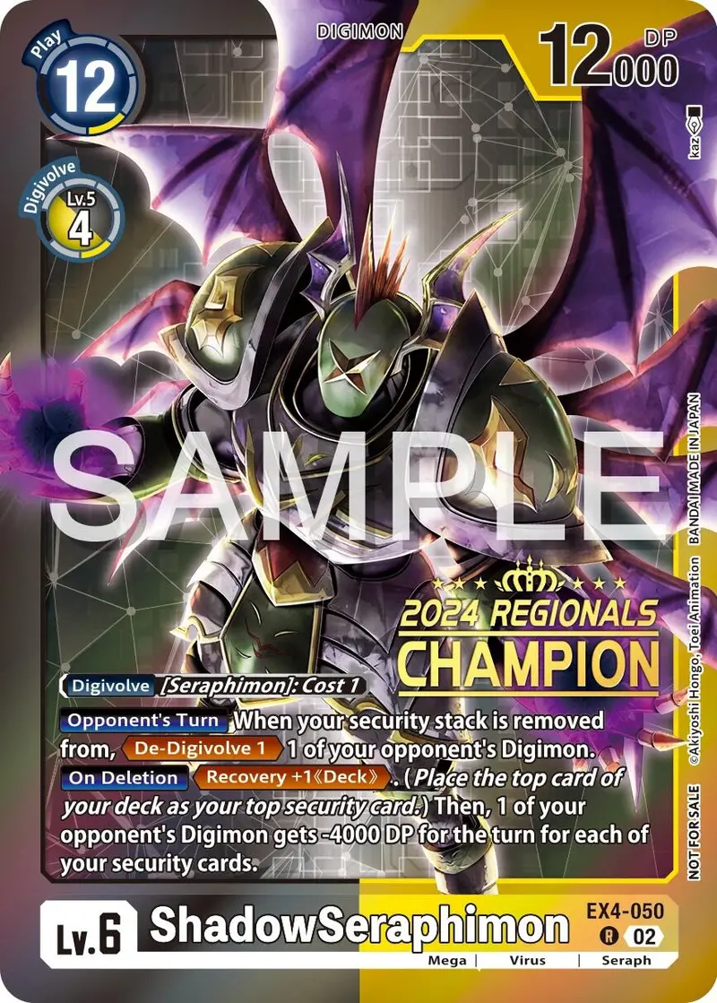 Shadowseraphimon [Ex4-050] (2024 Regionals Champion) [Alternative Being Booster] 1