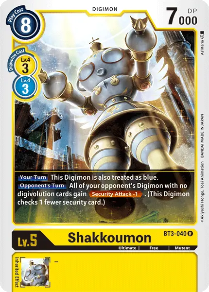 Shakkoumon [Bt3-040] [Release Special Booster Ver.1.5] 1