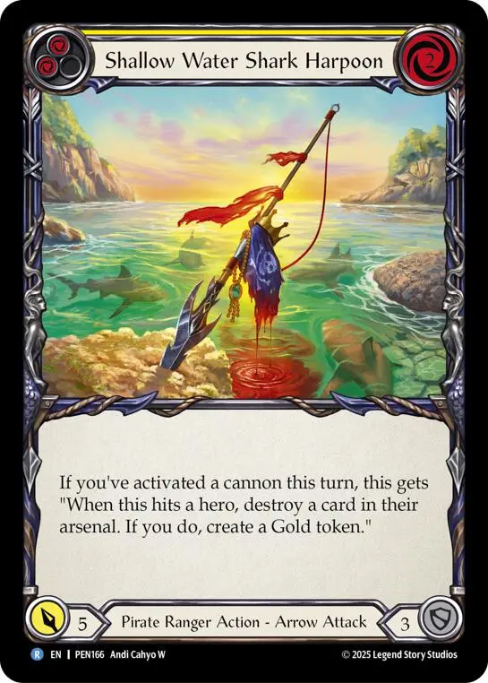 Shallow Water Shark Harpoon (Yellow) (Regular) [Pen166] (Compendium Of Rathe) 1