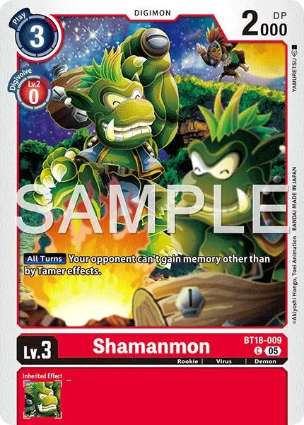 Shamanmon [Bt18-009] (Foil Reprint) [Advanced Booster Digimon Generation] 1
