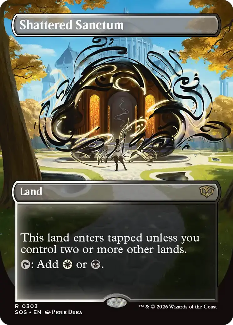 Shattered Sanctum (Borderless) [Secrets Of Strixhaven] 1