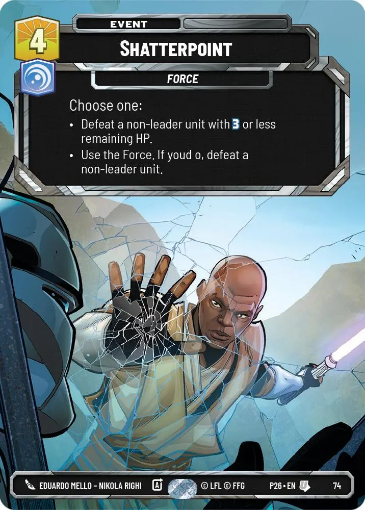 Shatterpoint (74) (74) [Sector And Regional Promos: Season 1] 1