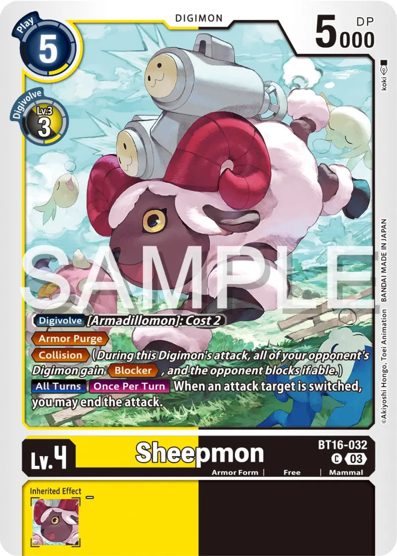 Sheepmon [Bt16-032] [Beginning Observer] 1