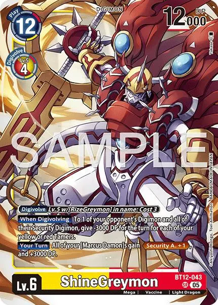 Shinegreymon [Bt12-043] - Bt12-043 (Reprint) [Advanced Booster Digimon Generation] 1