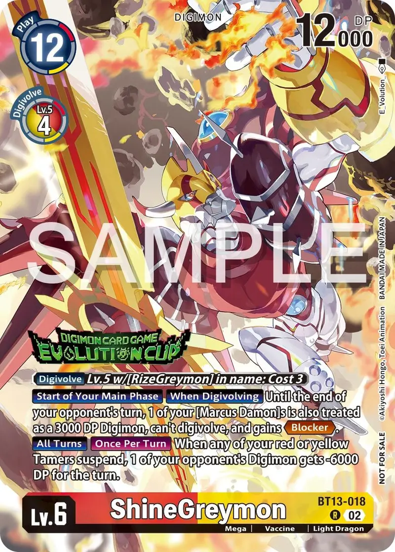 Shinegreymon [Bt13-018] (2024 Evolution Cup) [Versus Royal Knights Booster Promos] 1