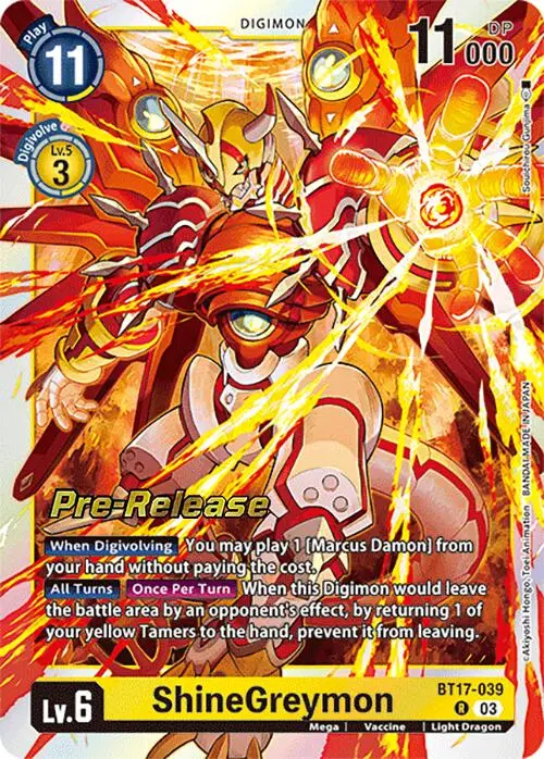 Shinegreymon [Bt17-039] [Secret Crisis Pre-Release Cards] 1