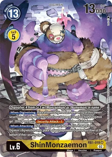 Shinmonzaemon (Textured Alternate Art) [Resurgence Booster] 1