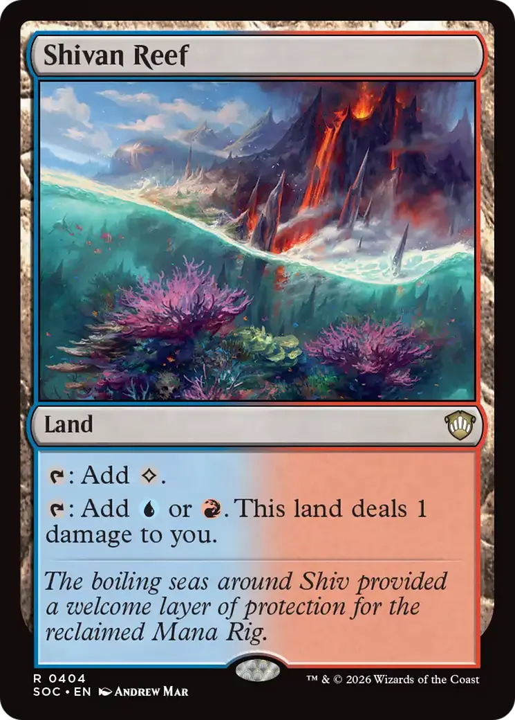 Shivan Reef [Secrets Of Strixhaven Commander] 1