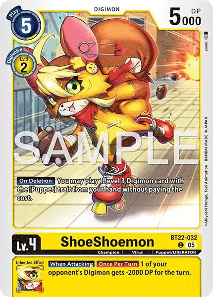 Shoeshoemon [Bt22-032] [Cyber Eden] 1