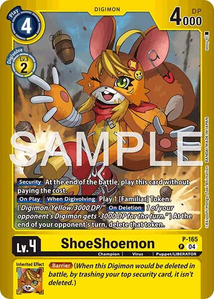 Shoeshoemon [P-165] (Limited Card Pack -Billion Bullet-) [Limited Card Pack -Billion Bullet-] 1