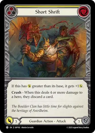 Short Shrift [Sup192] (Super Slam)  Rainbow Foil 1