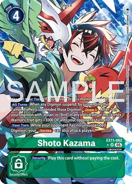 Shoto Kazama [Ex11-062] (Alternate Art) [Dawn Of Liberator] 1
