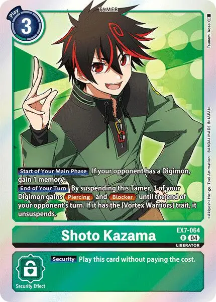 Shoto Kazama [Ex7-064] [Digimon Liberator] 1