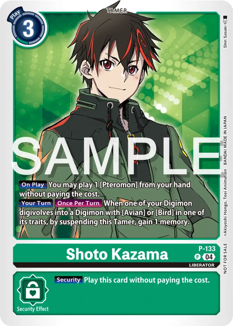 Shoto Kazama [P-133] (Digimon Liberator Promotion Pack) [Promotional Cards] 1