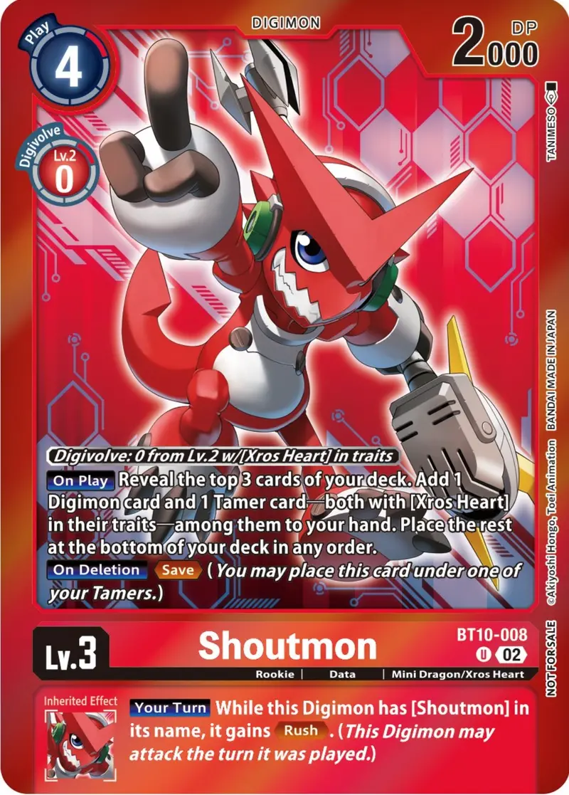 Shoutmon [Bt10-008] (Event Pack 5) [Xros Encounter Promos] 1
