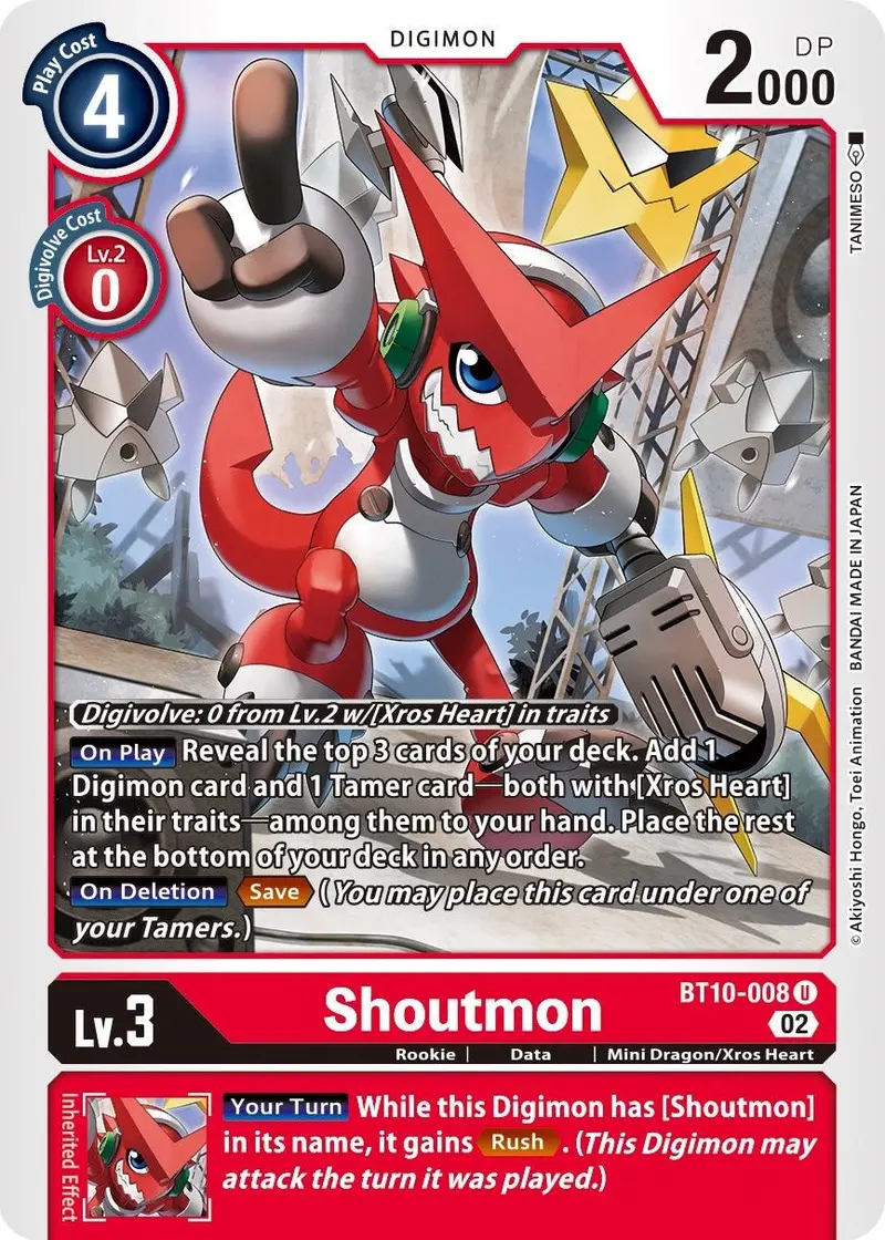 Shoutmon [Bt10-008] [Xros Encounter] 1