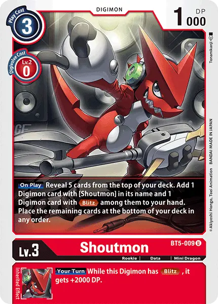 Shoutmon [Bt5-009] [Battle Of Omni] 1