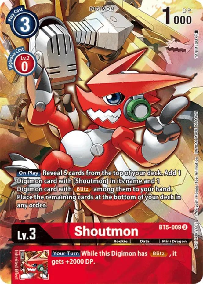 Shoutmon [Bt5-009] (Tamer's Evolution Box 2) [Battle Of Omni Promos] 1