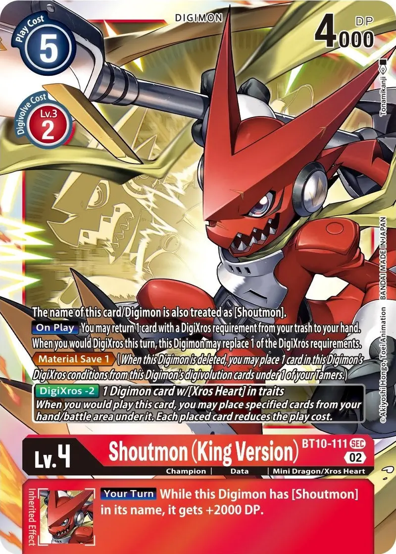 Shoutmon (King Version) [Bt10-111] [Xros Encounter] 1