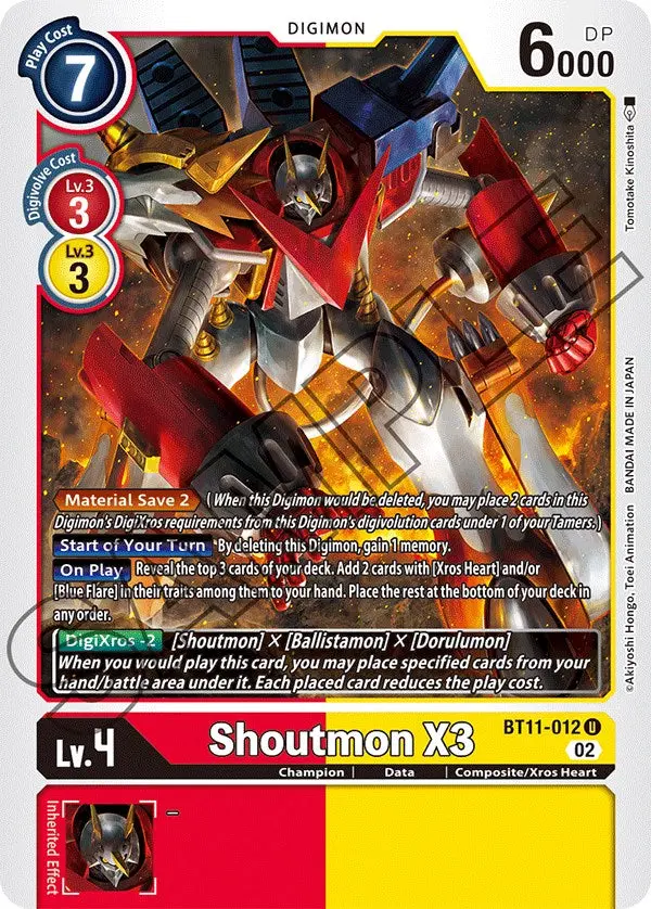 Shoutmon X3 [Bt11-012] [Dimensional Phase] 1