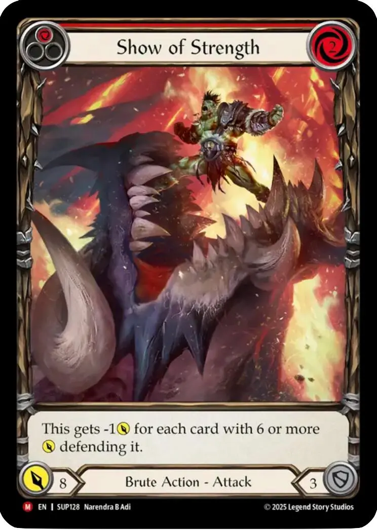 Show Of Strength (Extended Art) [Sup128] (Super Slam)  Cold Foil 1