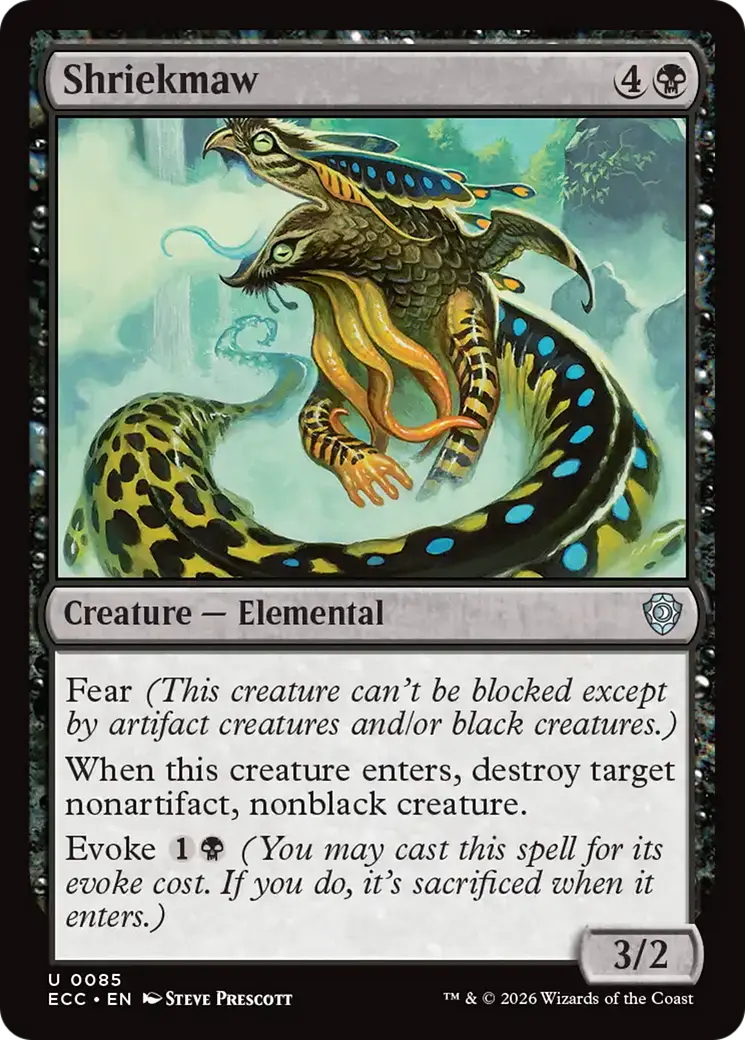 Shriekmaw [Lorwyn Eclipsed Commander] 1