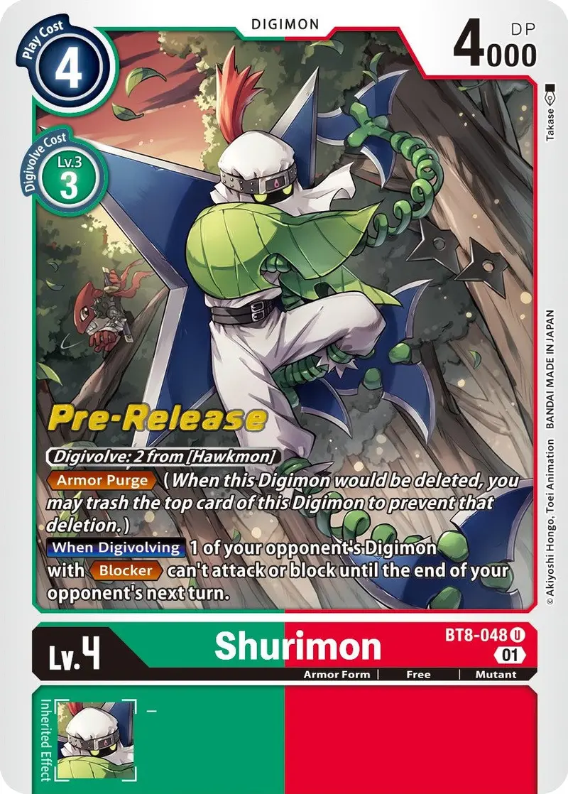 Shurimon [Bt8-048] [New Awakening Pre-Release Cards] 1