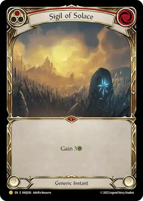 Sigil Of Solace (Red) (Gold) [Anq036] (Compendium Of Rathe - Antiquity Pack) 1