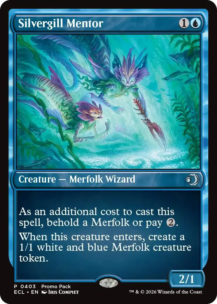 Silvergill Mentor [Lorwyn Eclipsed Promos] 1