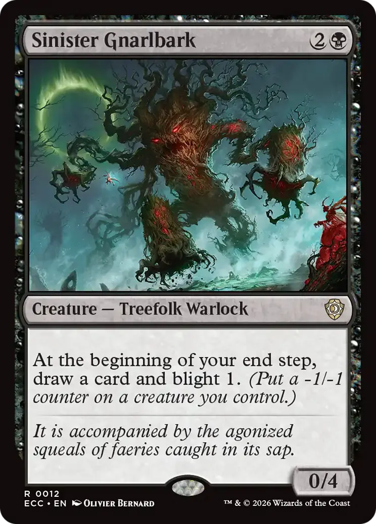 Sinister Gnarlbark [Lorwyn Eclipsed Commander] 1