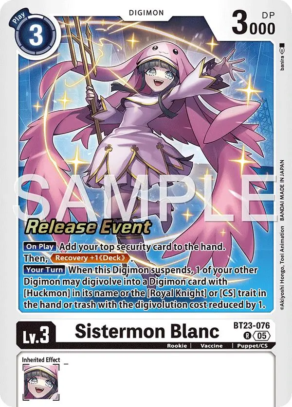 Sistermon Blanc [Bt23-076] [Hackers' Slumber Release Event Cards] 1