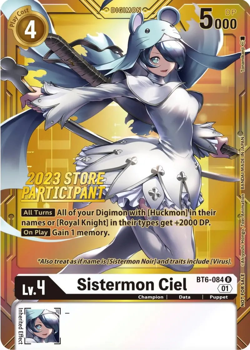 Sistermon Ciel [Bt6-084] (2023 Store Participant) [Double Diamond Promos] 1