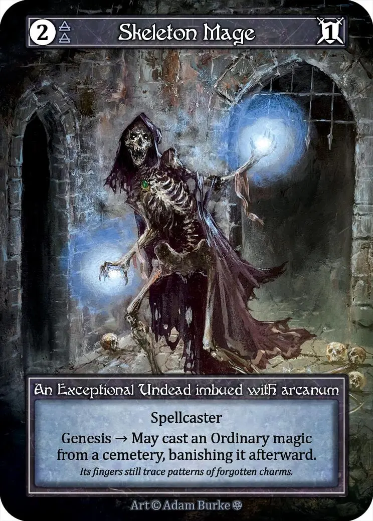 Skeleton Mage (Foil) [Gothic] 1