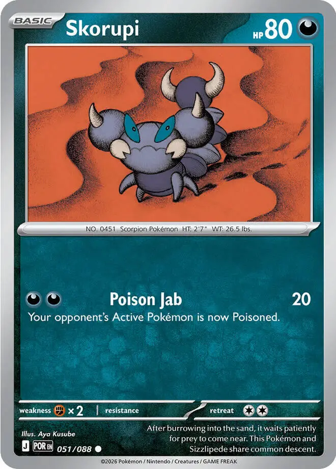 Skorupi (051/088) [Mega Evolution: Perfect Order] 1