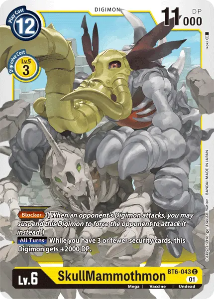 Skullmammothmon [Bt6-043] [Double Diamond] 1