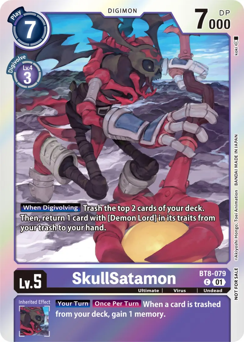 Skullsatamon [Bt8-079] (Blast Ace Double Pack Set) [New Awakening] 1