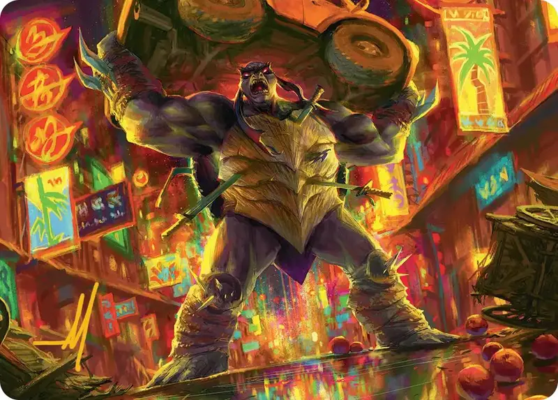 Slash, Reptile Rampager Art Card (Gold-Stamped Signature) [Teenage Mutant Ninja Turtles Art Series] 1