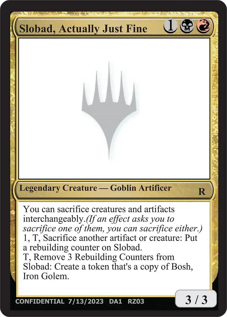 Slobad, Actually Just Fine [Mystery Booster] 1