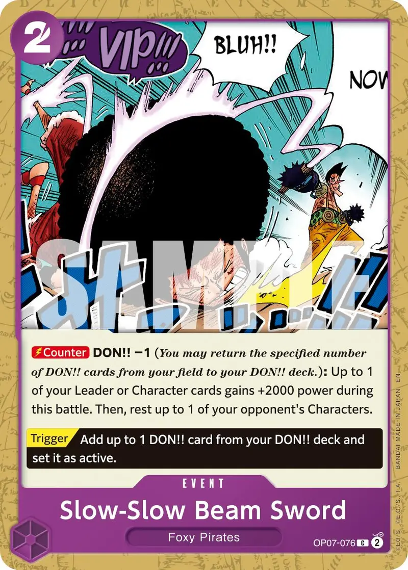 Slow-Slow Beam Sword (Reprint) [Premium Booster -The Best- Vol. 2] 1