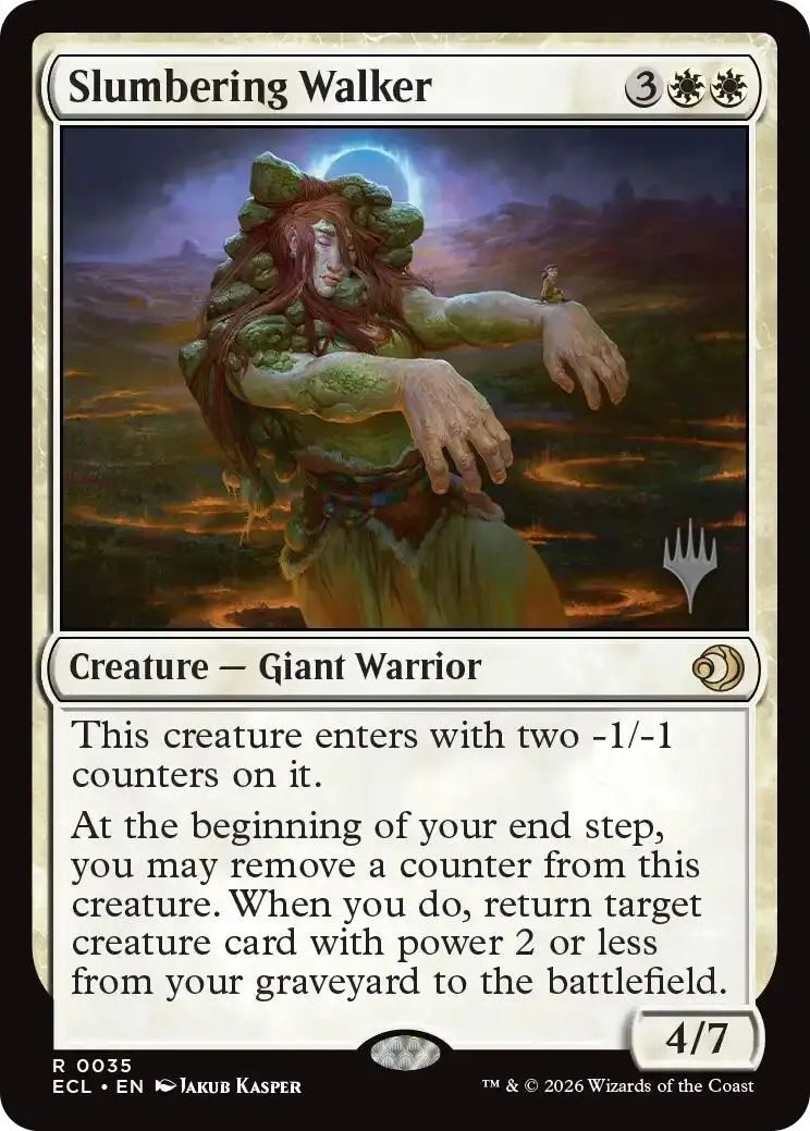 Slumbering Walker [Lorwyn Eclipsed Promos] 1