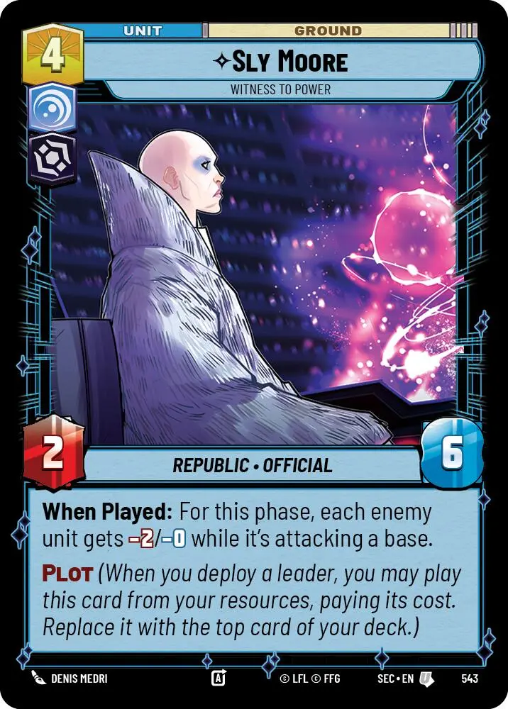Sly Moore - Witness To Power (Foil) (543) (543) [Secrets Of Power] 1