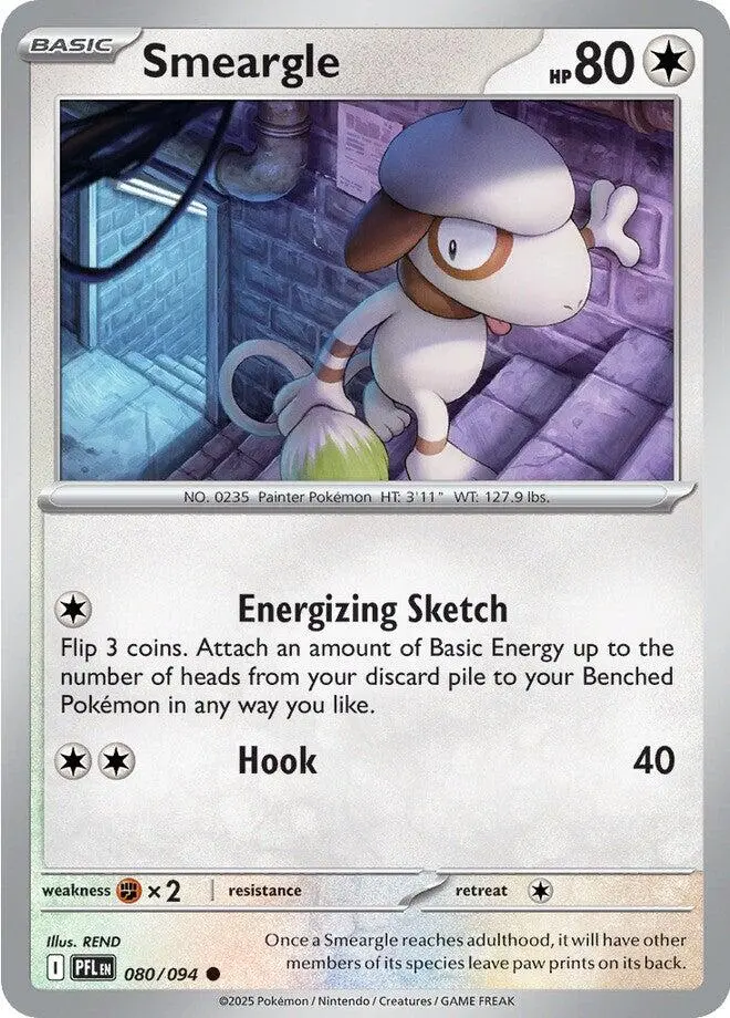 Smeargle (080/094) [Mega Evolution: Phantasmal Flames] 1